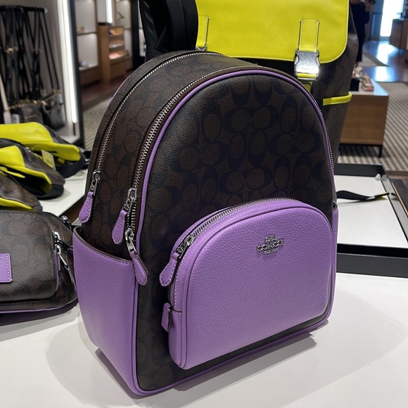 Coach Court Backpack In Signature Canvas
COLOR:
Silver/Brown/Iris
NWT - Picture 2 of 16